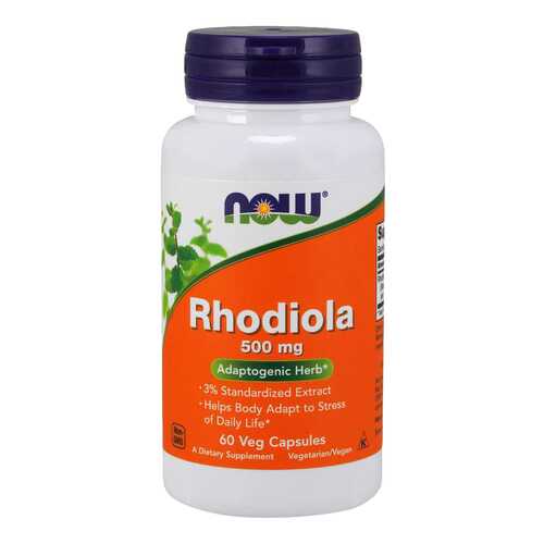 Для нервной системы NOW Rhodiola 500 мг 60 капсул в Доктор Столетов