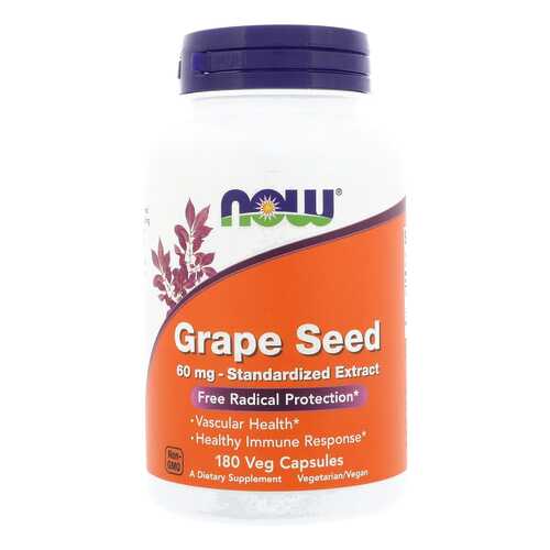 Grape Seed Extract Now капсулы 60 мг 180 шт. в Доктор Столетов