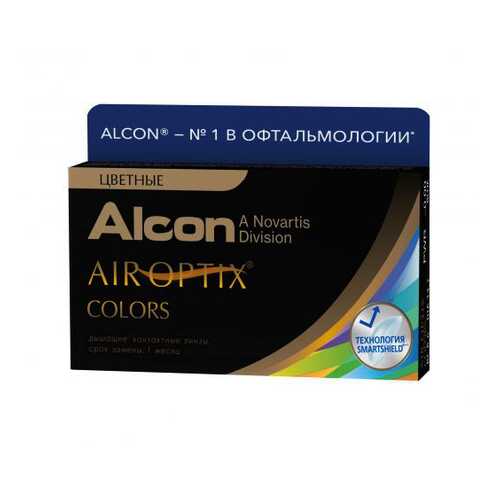 Контактные линзы Air Optix Alcon Colors 2 линзы R 8,6 D -0.00 brown в Доктор Столетов