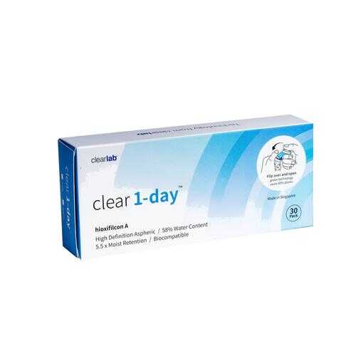 Контактные линзы ClearLab Clear 1-Day 30 линз R 8.7 -01,50 в Доктор Столетов