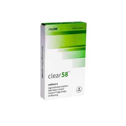 Контактные линзы ClearLab Clear 58 6 линз R 8.3 -01,25 в Доктор Столетов