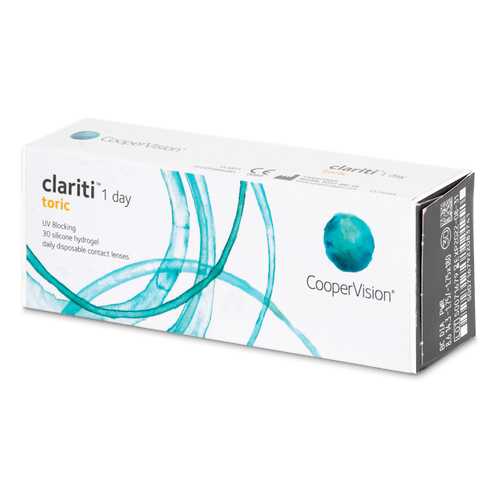 Контактные линзы Clariti 1 day toric 30 линз R 8,6 -3,50/-2,25/10 в Доктор Столетов