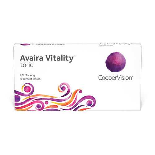 Линзы контактные CooperVision Avaira Vitality toric 6 шт. -2,25/0,75/180 в Доктор Столетов