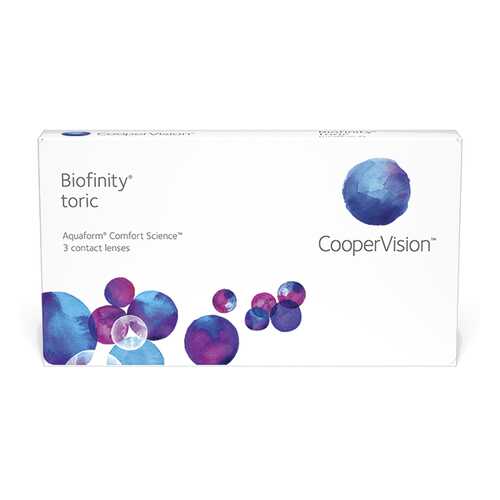 Линзы контактные CooperVision Biofinity Toric 3 шт. -0/0,75/70 в Доктор Столетов