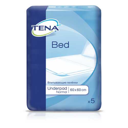 Пеленки Tena Bed Underpad Normal 60 х 60 5 шт. в Доктор Столетов