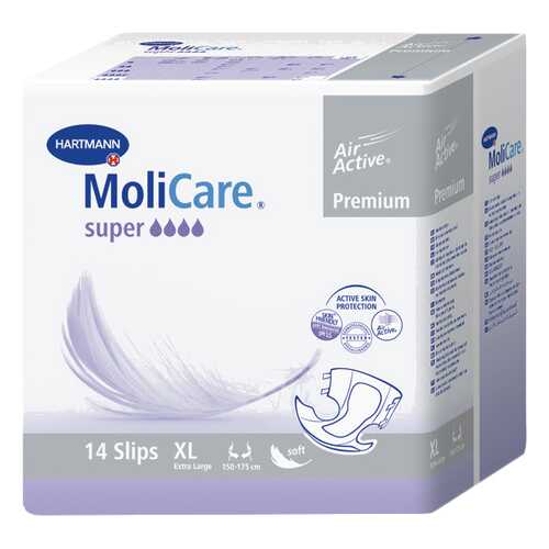 Подгузники для взрослых, XL, 14 шт. MoliCare Premium Super в Доктор Столетов