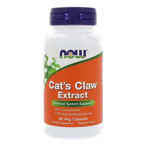 Cat's Claw Extract (экстракт кошачьего когтя), 60 вегетарианских капсул, NOW в Доктор Столетов